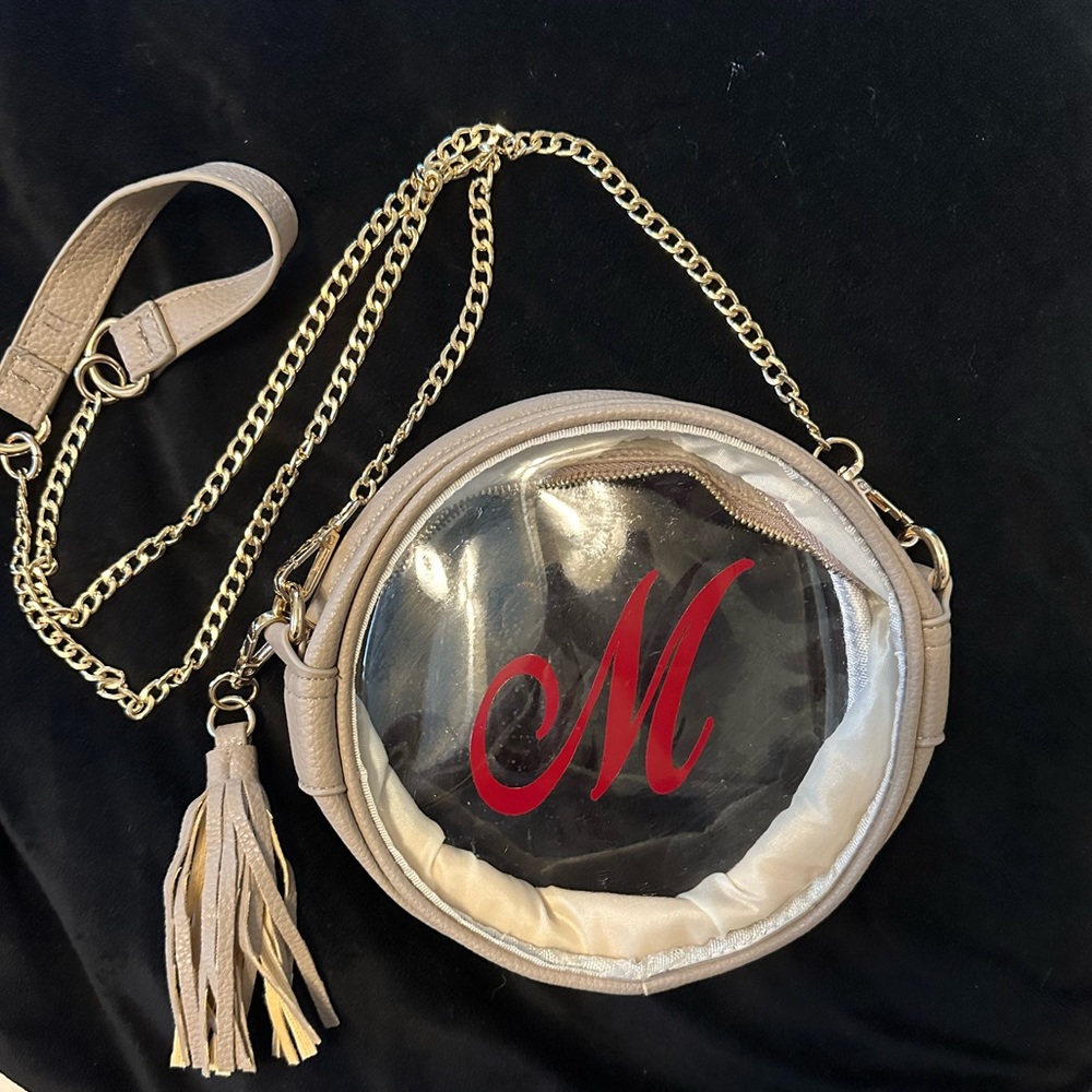 “M” clear bag for game days!